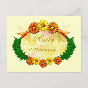 Happy Spring Postcard Postkarte
