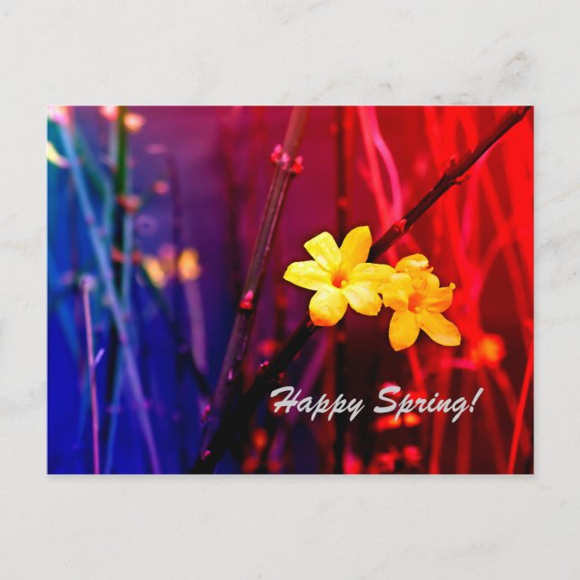Happy Spring Postkarte (Vorderseite)