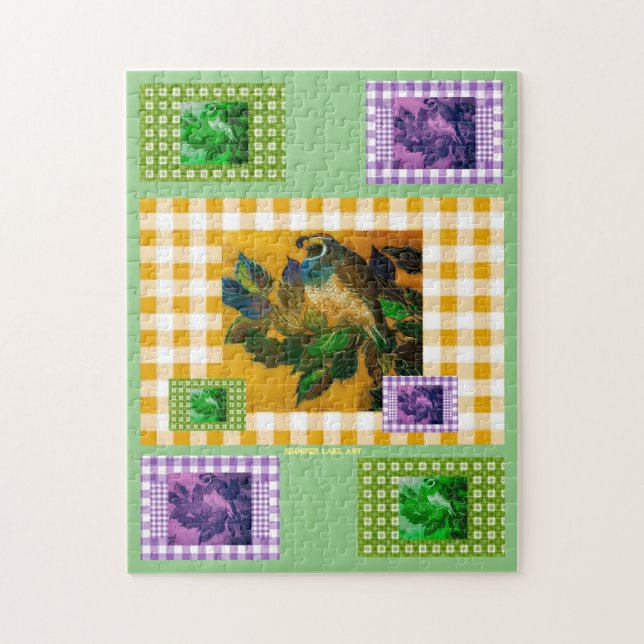 Happy Spring Quail Puzzle (Vertikal)