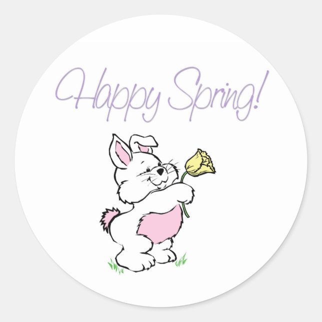 Happy Spring Stickers (Vorderseite)