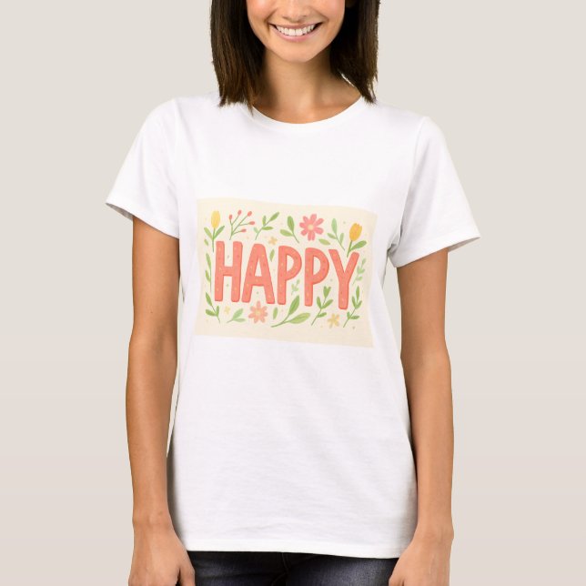 Happy Spring  T-Shirt (Vorderseite)