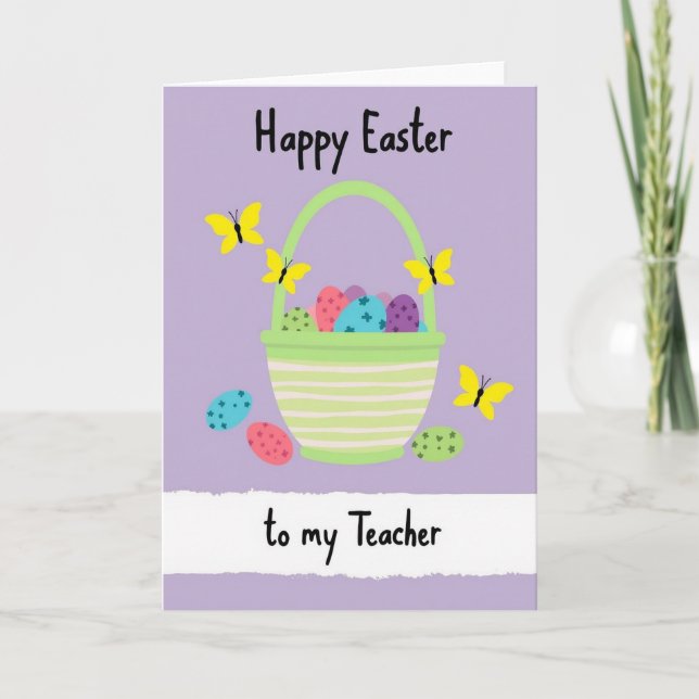 Happy Spring Teacher Card Karte (Vorderseite)