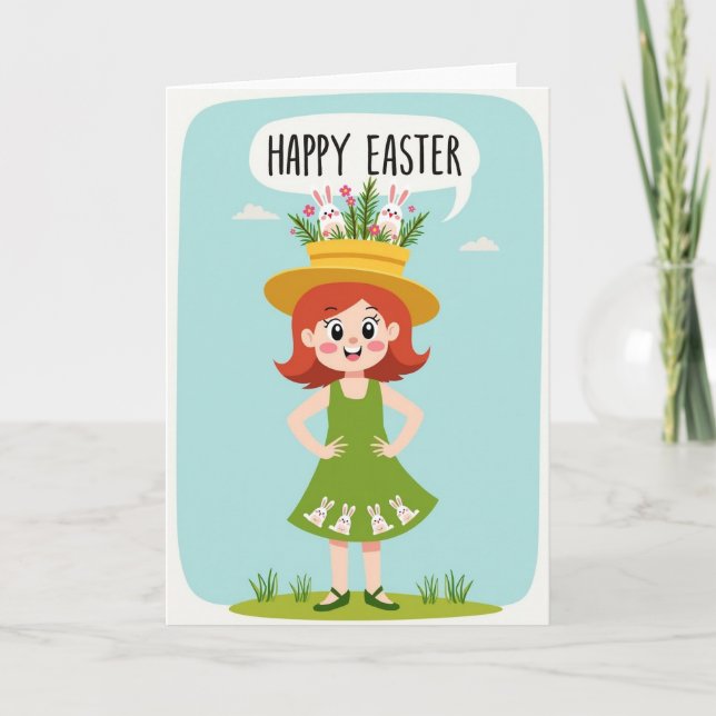 Happy Springtime Wishes Card Karte (Vorderseite)