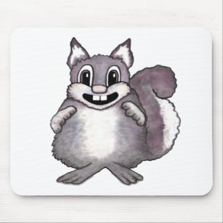 Happy Squirrel Cartoon Drawing  Mousepad