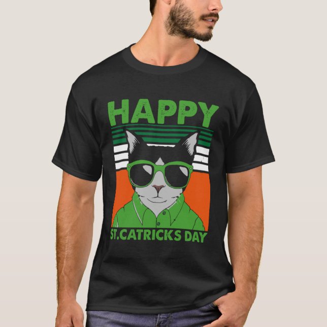 Happy St Catricks Day Cat Humor St Patricku2019s D T-Shirt (Vorderseite)