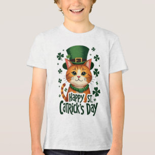 Happy St. Catrick's Day - Cat Of St. Patrick's Day Tri-Blend Shirt