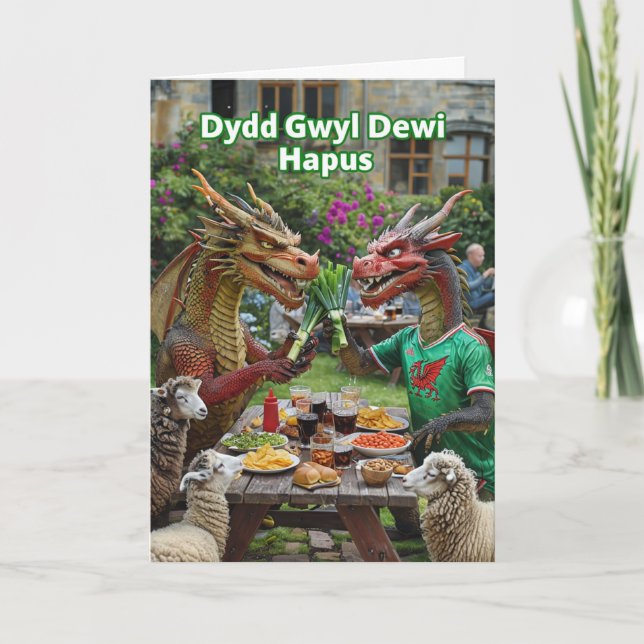 Happy St David's Day Card Karte (Vorderseite)