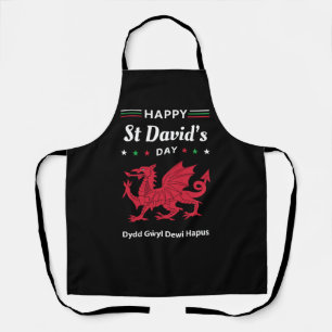 Happy St David's Day Dydd GÆDewi Hapus 3 Schürze