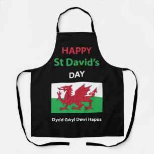 Happy St David's Day Dydd GÆDewi Hapus Schürze