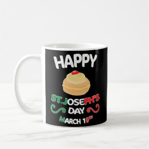 Happy St Josephs Day Sfingi Zeppole Kaffeetasse