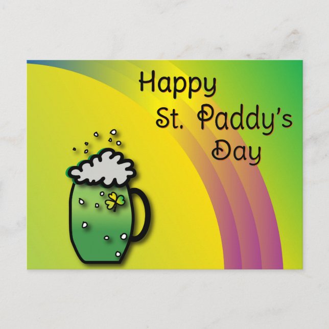 Happy St. Paddy's Day Postkarte (Vorderseite)