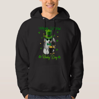 Happy St Pat Husky Day Dog St Patrick's Day Hoodie