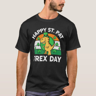 Happy St Pat Rex Day Dinosaur Kinder Kleinkind St T-Shirt
