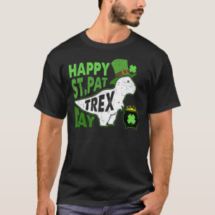 Happy St Pat Rex Day Dinosaur St Patrick's Day T-Shirt