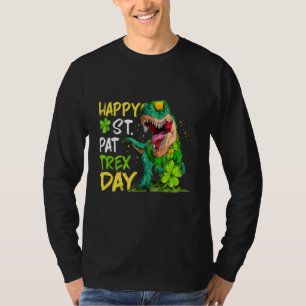 Happy St Pat Rex Day Kinderkind Kinder Dino San Pa T-Shirt