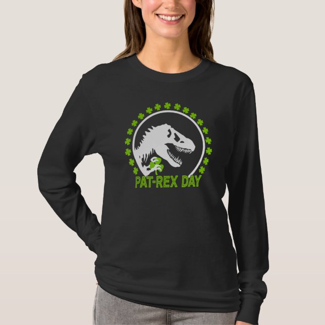 Happy St Pat Rex Day St Patrick Patrex Dinosaur T-Shirt (Vorderseite)