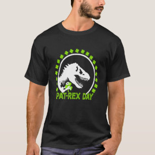Happy St Pat Rex Day St Patrick Patrex Dinosaurier T-Shirt