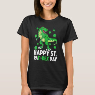 Happy St Pat Rex Dinosaur Saint Patrick's Day for T-Shirt