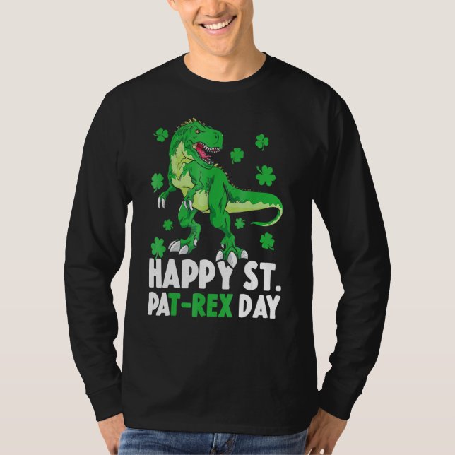 Happy St PaT Rex Dinosaur Saint Patrick's Day for T-Shirt (Vorderseite)