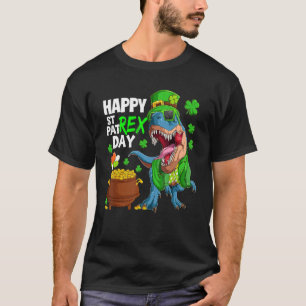 Happy St Pat Rex Saint Patrick S Day Dinosaur T-Shirt