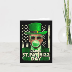 Happy St Pat Rizz Day Funny St Patricks Day Karte