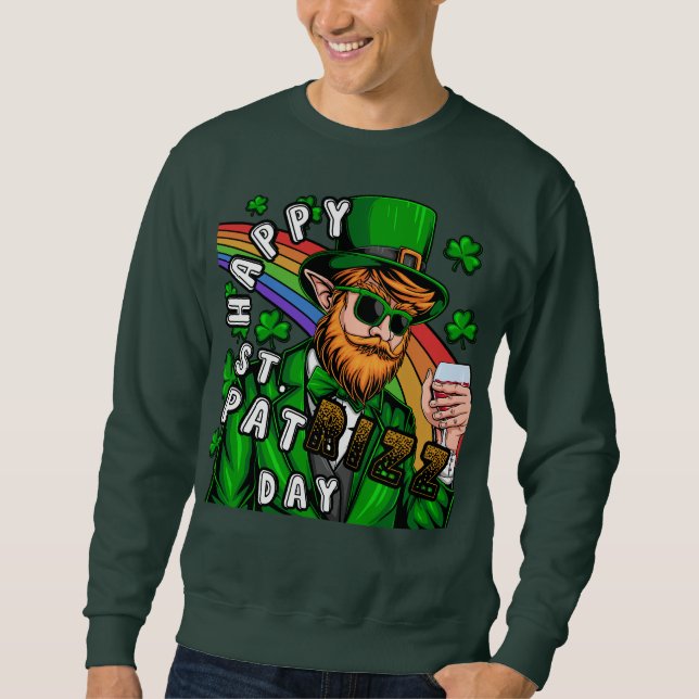 Happy St. Pat Rizz Day Sweatshirt (Vorderseite)