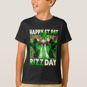 Happy St Pat Rizz Day Trump Funny St Patricks T-Shirt
