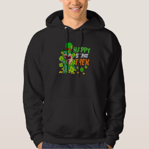 Happy St Pat T Rex Saint Patrick's Day Dinosaurier Hoodie