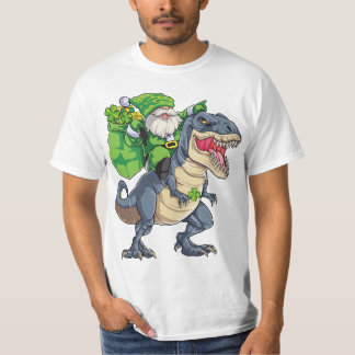 Happy St Pat T Rex Saint Patrick's Day Leprechaun T-Shirt