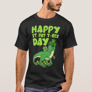 Happy St Pat Trex Day Dino St Patrick's Day Boys K T-Shirt