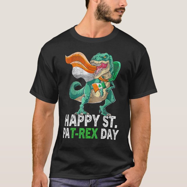 Happy St Pat Trex Day Dino St Patricks Day Toddle T-Shirt (Vorderseite)