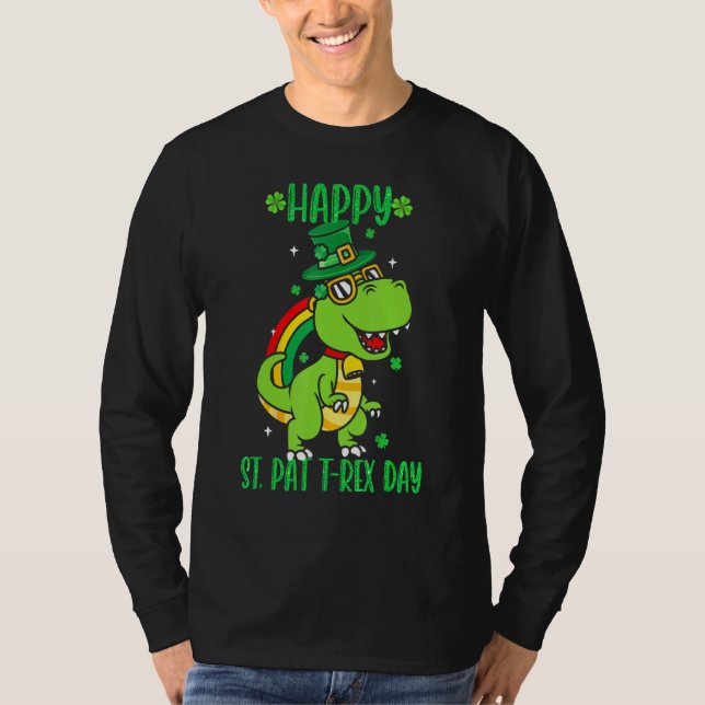 Happy St Pat Trex Day Dino St Patricks Day Toddle T-Shirt (Vorderseite)
