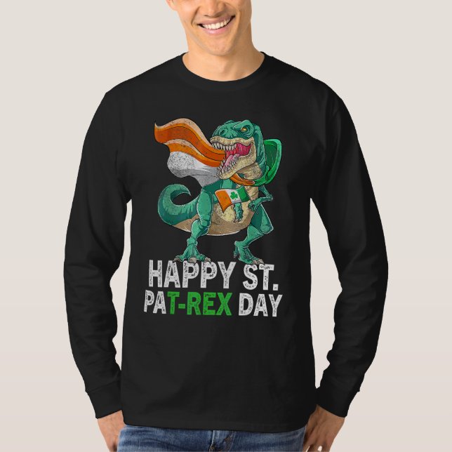 Happy St Pat Trex Day Dino St Patricks Day Toddle T-Shirt (Vorderseite)