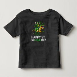 Happy St Pat Trex Day Dinosaur Kleinkind St Patric T-shirt