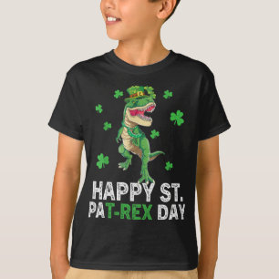 Happy St Pat Trex Day Dinosaur Kleinkind St Patric T-Shirt