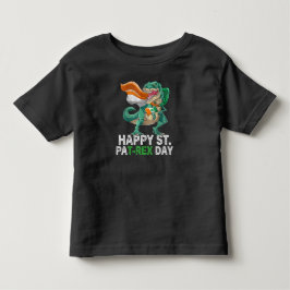 Happy St Pat Trex Day Dinosaur Kleinkind St Patric T-shirt