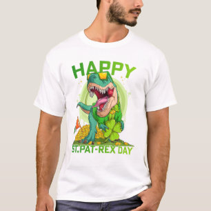 Happy St Pat Trex Day Funny St. Patricks Day Din T-Shirt