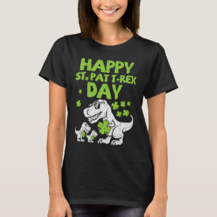 Happy St Pat Trex Day T Rex Dinosaur St Patrick's T-Shirt