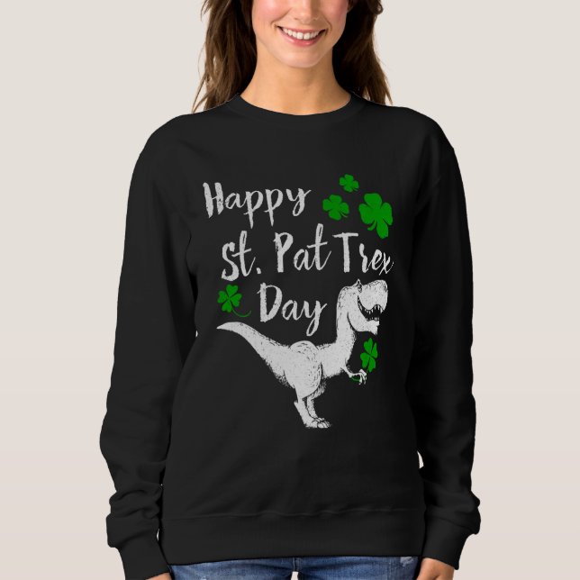 Happy St Pat Trex Day T Shirt Dinosaur St Patrick' (Vorderseite)