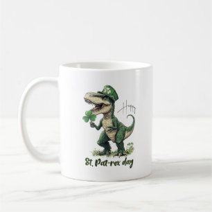 Happy St. PatREX Day Dinosaurier st. Patrick's Day Kaffeetasse