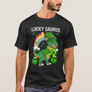 Happy St Patrick Day Funny Lucky Niedlich Saurus m T-Shirt