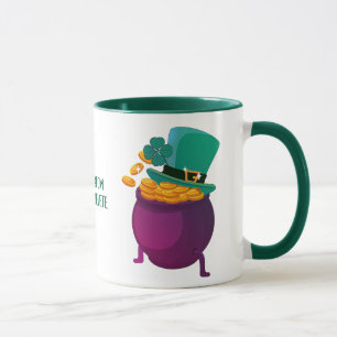 Happy St Patrick Day Hat Leprechaun Shamrok Tasse
