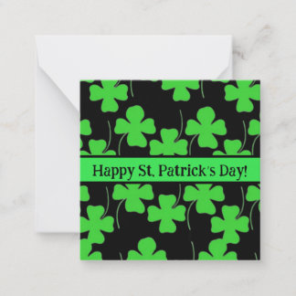 Happy st Patrick’s day cards, cute, stock up! Note Mitteilungskarte