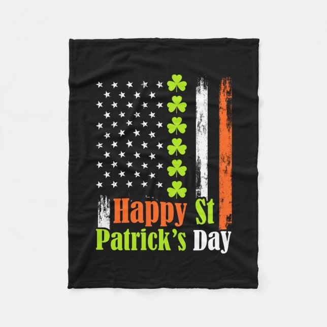 Happy St Patrick S Day Fleecedecke (Vorderseite)