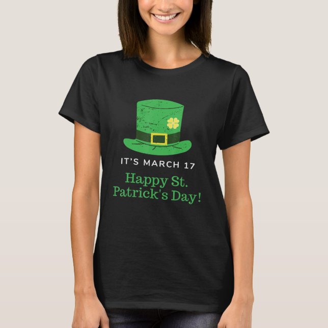 Happy St Patrick S Day Funny Saint Patrick Irish G T-Shirt (Vorderseite)