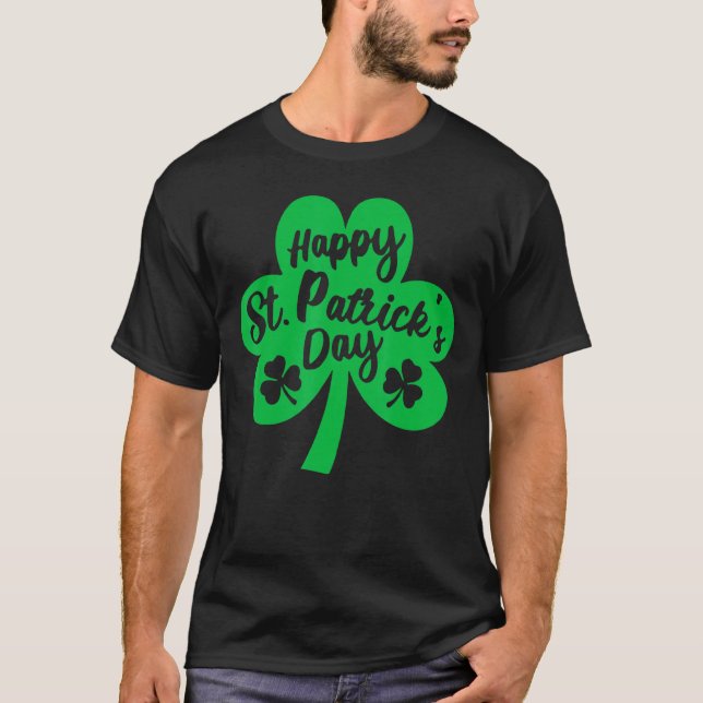 Happy St Patrick S Day Go Lucky Irish Kleeblatt Co T-Shirt (Vorderseite)