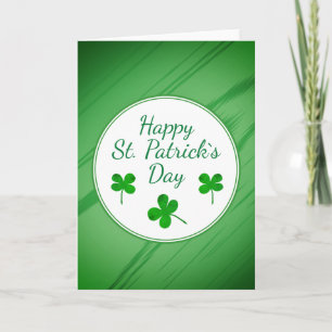 Happy St. Patrick`s Day Irish Green Kleeblatt Karte