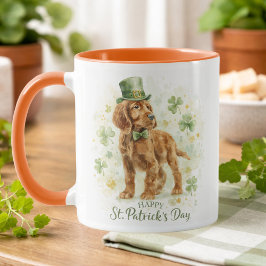 Happy St. Patrick’s Day Irish Setter  Tasse