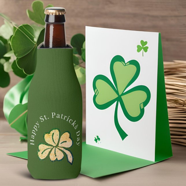 Happy St. Patrick`s Day Kleeblatt Clover Flaschenkühler (Von Creator hochgeladen)