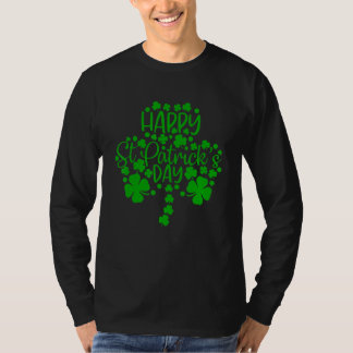 Happy St Patrick S Day Kleeblatt Clover Men Women  T-Shirt